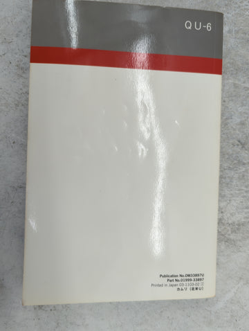 2011 Toyota Camry Owners Manual Book Guide P/N:OM33897U 01999-33897 OEM Used Auto Parts