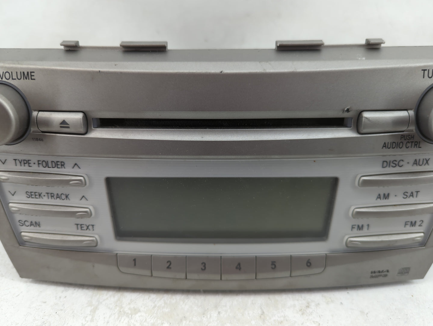 2010-2011 Toyota Camry Radio AM FM Cd Player Receiver Replacement P/N:86120-06480 123000-1800B101 Fits Fits 2010 2011 OEM Us