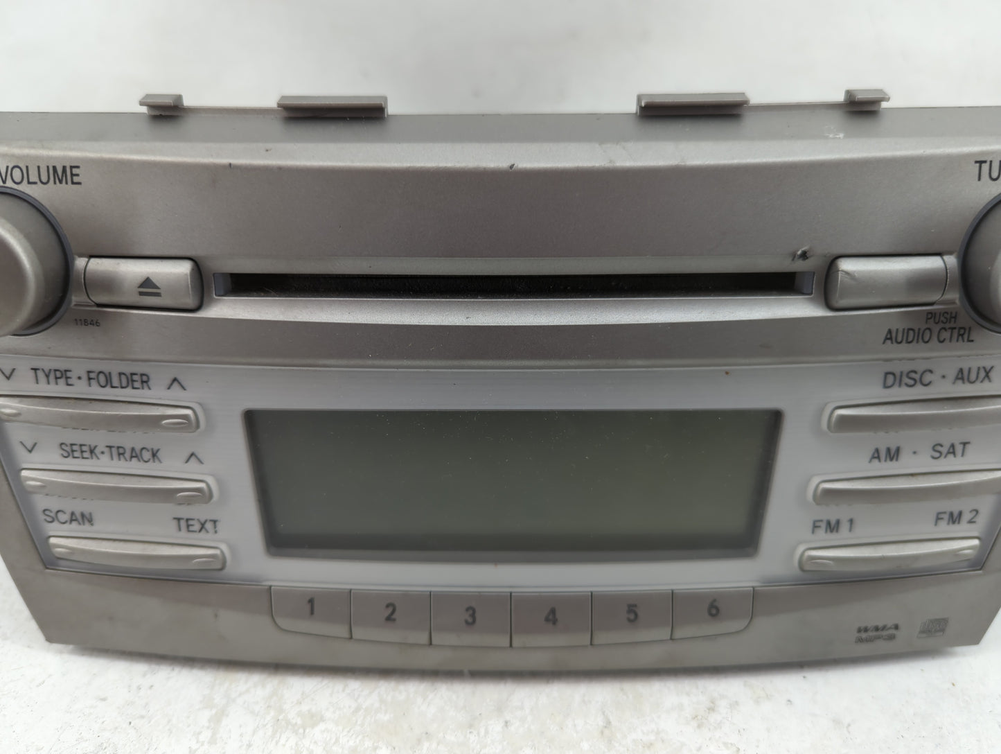 2010-2011 Toyota Camry Radio AM FM Cd Player Receiver Replacement P/N:86120-06480 123000-1800B101 Fits Fits 2010 2011 OEM Us