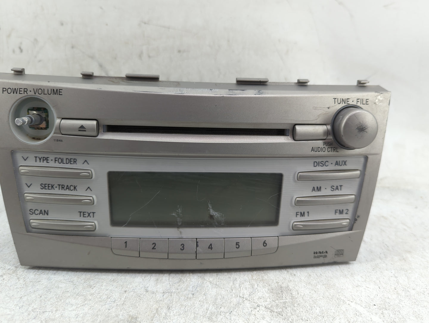 2010-2011 Toyota Camry Radio AM FM Cd Player Receiver Replacement P/N:86120-06480 123000-1800F101, PH401193 Fits Fits 2010 2