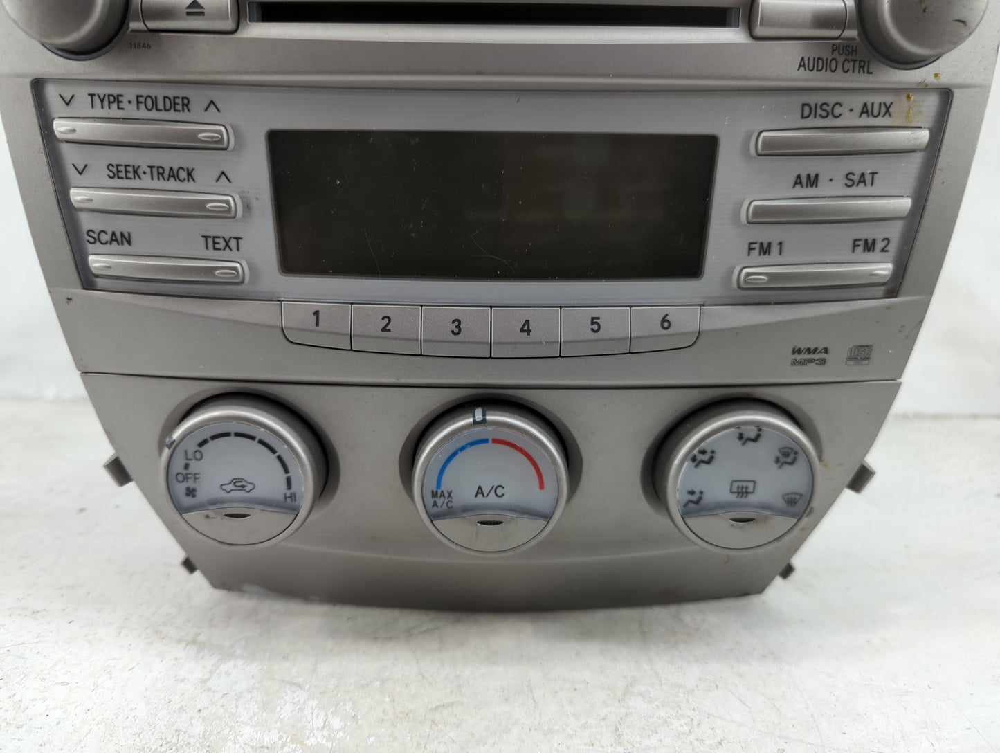 2010-2011 Toyota Camry Radio AM FM Cd Player Receiver Replacement P/N:86120-06480 123000-1800C101 Fits Fits 2010 2011 OEM Us