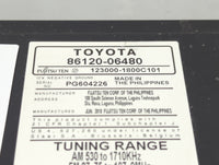 2010-2011 Toyota Camry Radio AM FM Cd Player Receiver Replacement P/N:86120-06480 123000-1800C101 Fits Fits 2010 2011 OEM Us