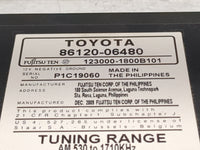2010-2011 Toyota Camry Radio AM FM Cd Player Receiver Replacement P/N:86120-06480 123000-1800B101 Fits Fits 2010 2011 OEM Us