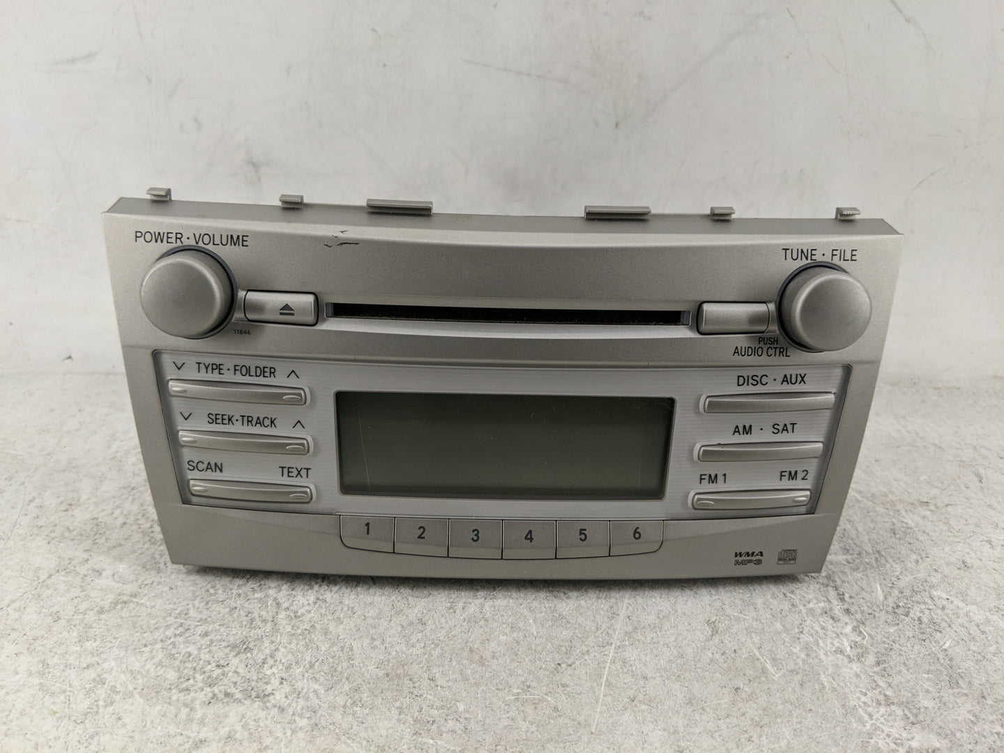 2010-2011 Toyota Camry Radio AM FM Cd Player Receiver Replacement P/N:86120-06480 123000-1800B101 Fits Fits 2010 2011 OEM Us