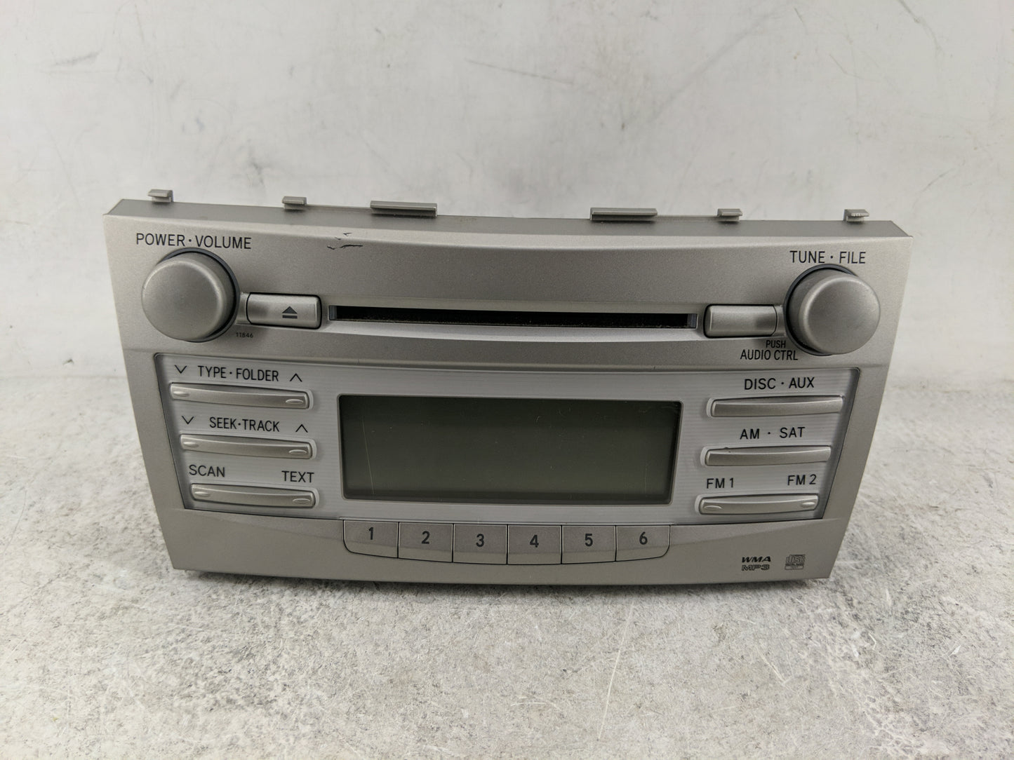 2010-2011 Toyota Camry Radio AM FM Cd Player Receiver Replacement P/N:86120-06480 123000-1800B101 Fits Fits 2010 2011 OEM Us