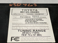 2010-2011 Toyota Camry Radio AM FM Cd Player Receiver Replacement P/N:86120-06480 123000-1800B101 Fits Fits 2010 2011 OEM Us