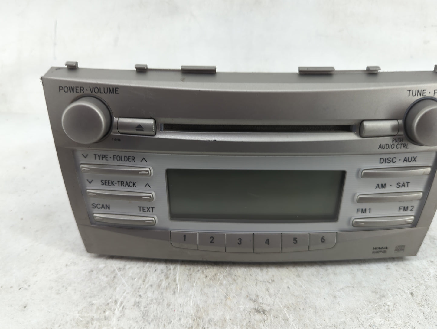 2010-2011 Toyota Camry Radio AM FM Cd Player Receiver Replacement P/N:121862-196 05A110038C6CF Fits Fits 2010 2011 OEM Used 