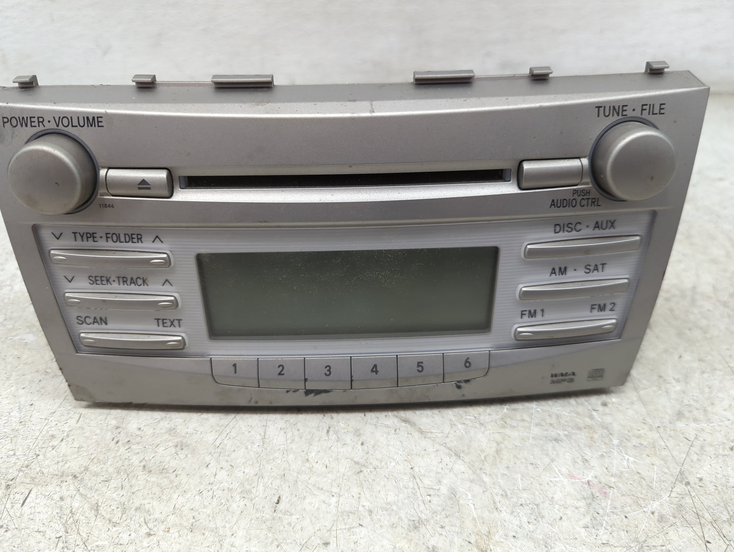 2010-2011 Toyota Camry Radio AM FM Cd Player Receiver Replacement P/N:86120-06480 123000-1800C101 Fits Fits 2010 2011 OEM Us