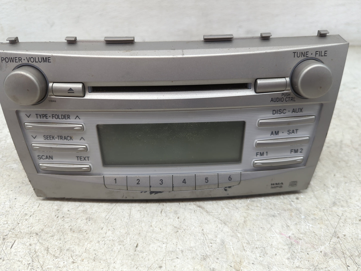 2010-2011 Toyota Camry Radio AM FM Cd Player Receiver Replacement P/N:86120-06480 123000-1800C101 Fits Fits 2010 2011 OEM Us