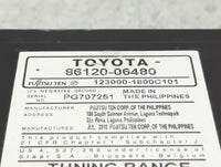 2010-2011 Toyota Camry Radio AM FM Cd Player Receiver Replacement P/N:86120-06480 123000-1800C101 Fits Fits 2010 2011 OEM Us