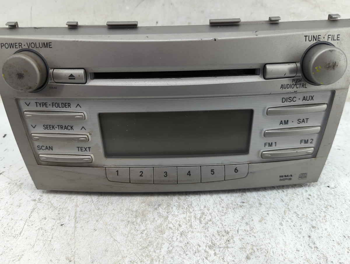 2010-2011 Toyota Camry Radio AM FM Cd Player Receiver Replacement P/N:86120-06480 123000-18000101 Fits Fits 2010 2011 OEM Us