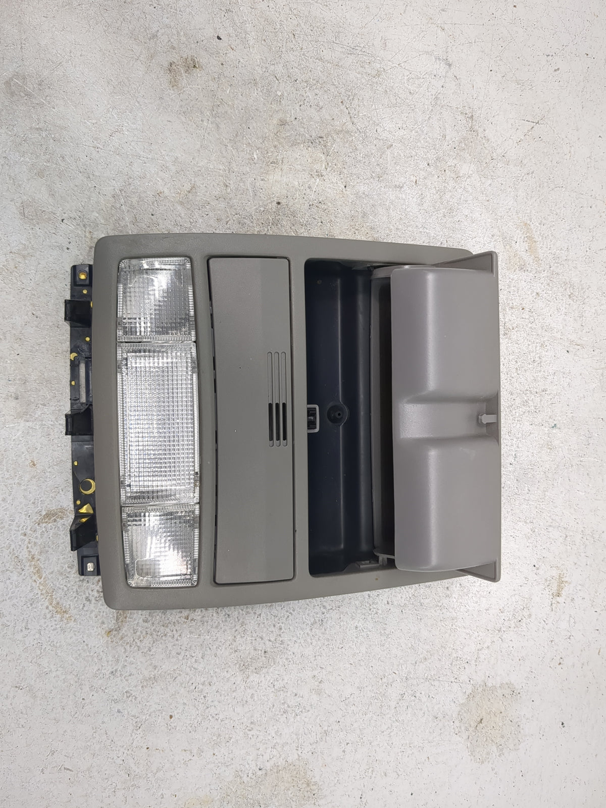 2011 Toyota Camry Overhead Roof Console Tan 1510737 - Oemusedautoparts1.com