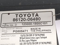 2010-2011 Toyota Camry Radio AM FM Cd Player Receiver Replacement P/N:86120-06480 123000-1800C101 Fits Fits 2010 2011 OEM Us
