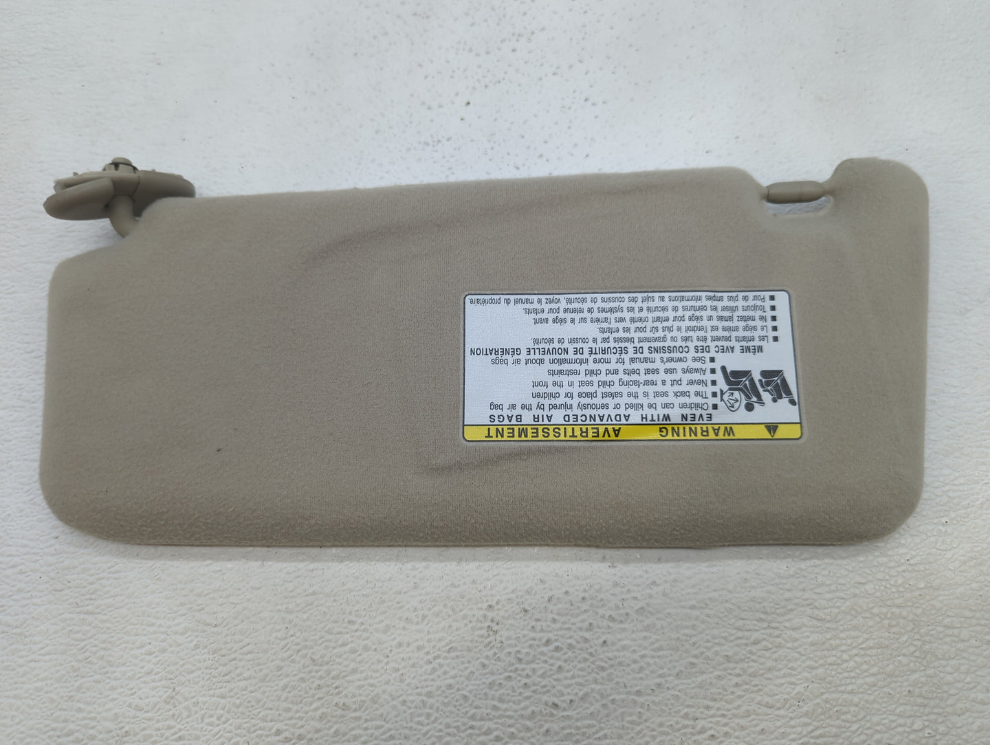 2007-2011 Toyota Camry Sun Visor Shade Replacement Passenger Right Mirror Fits Fits 2007 2008 2009 2010 2011 OEM Used Auto P