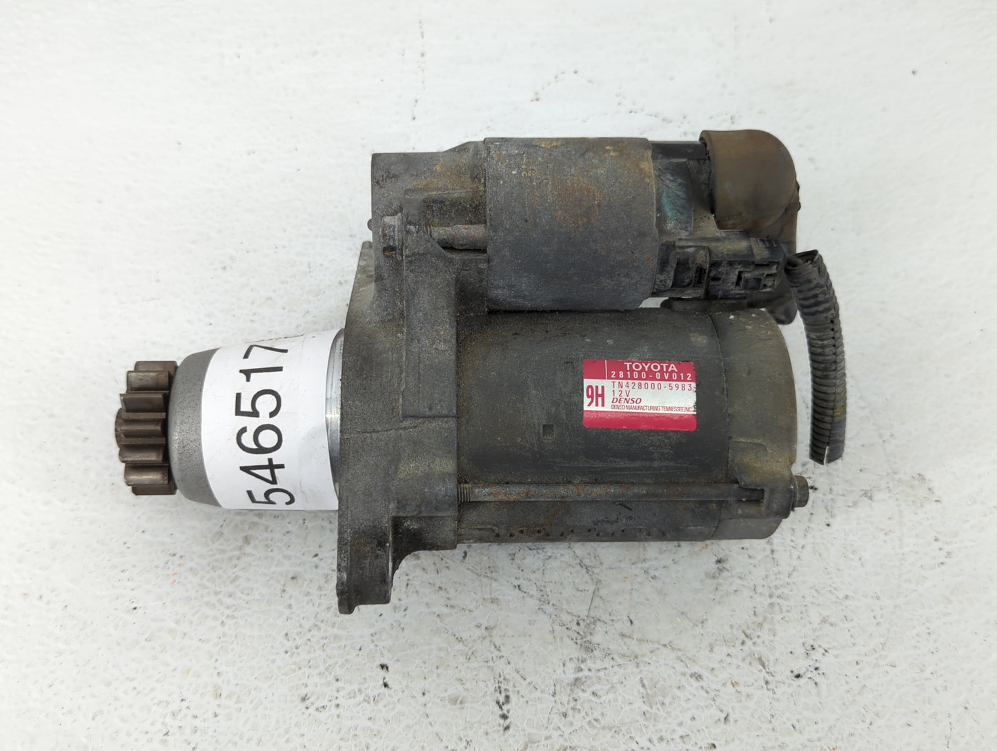 2010-2011 Toyota Camry Car Starter Motor Solenoid OEM P/N:TN428000-5983 28100-0V012 Fits OEM Used Auto Parts - Oemusedautopa