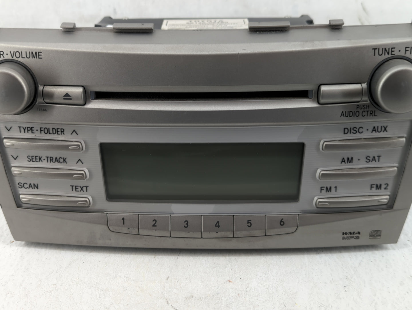 2010-2011 Toyota Camry Am Fm Cd Player Radio Receiver - Oemusedautoparts1.com