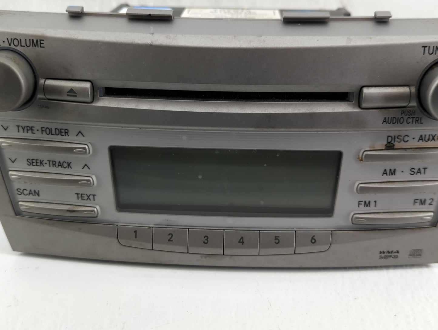 2010-2011 Toyota Camry Radio AM FM Cd Player Receiver Replacement P/N:86120-06480 Fits Fits 2010 2011 OEM Used Auto Parts - 