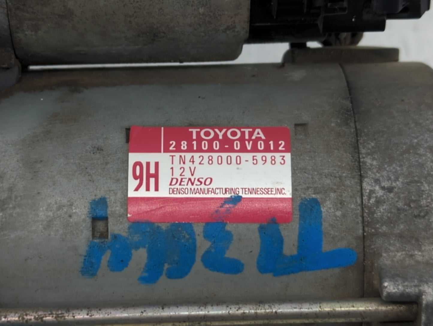 2010-2011 Toyota Camry Car Starter Motor Solenoid OEM P/N:TN428000-5983 28100-0V012 Fits OEM Used Auto Parts - Oemusedautopa