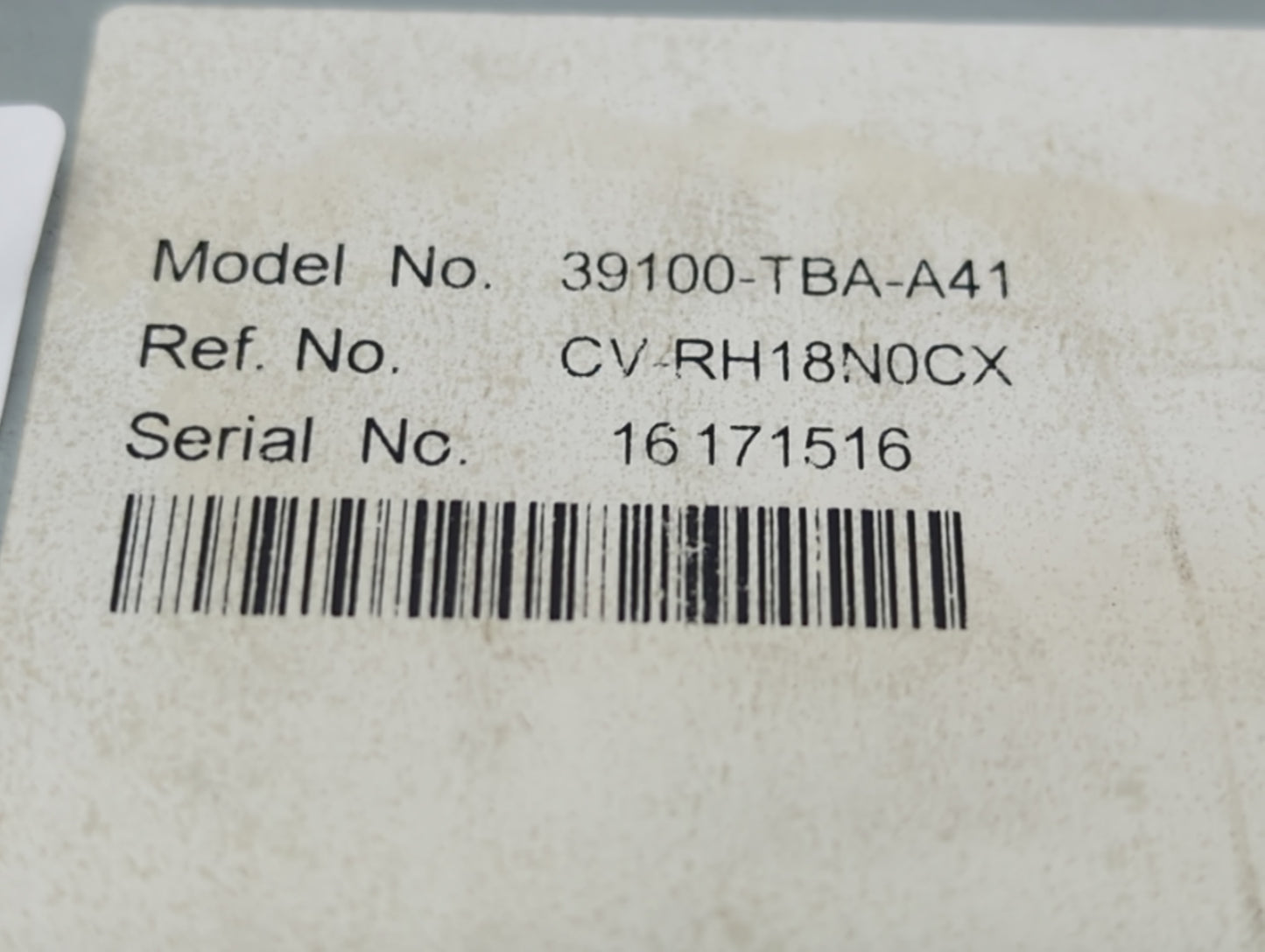 2011 Toyota Camry Radio AM FM Cd Player Receiver Replacement P/N:39100-TBA-A41 86120-06480 Fits OEM Used Auto Parts - Oemuse