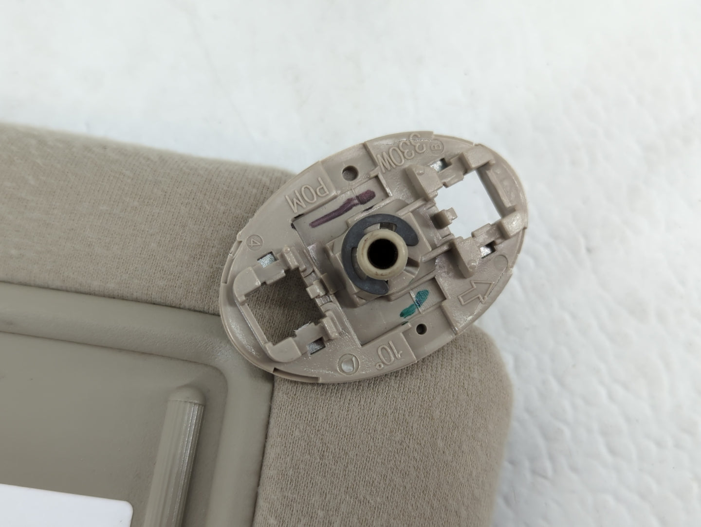 2007-2011 Toyota Camry Sun Visor Shade Replacement Passenger Right Mirror Fits Fits 2007 2008 2009 2010 2011 OEM Used Auto P