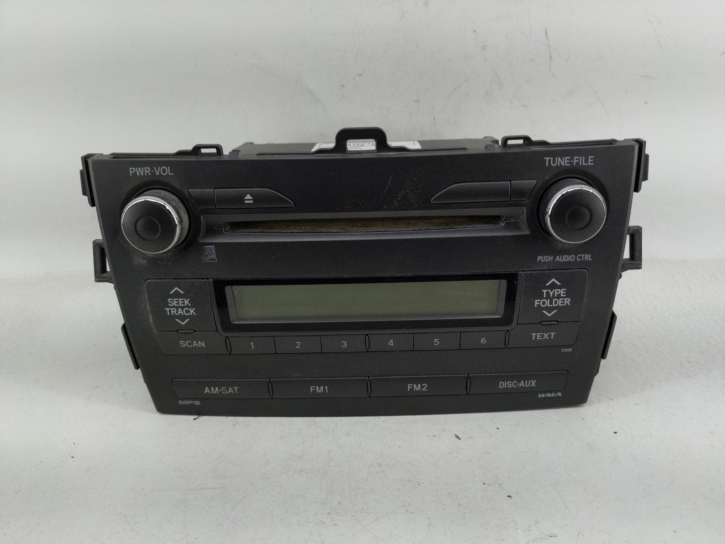 2011 Toyota Corolla Radio AM FM Cd Player Receiver Replacement P/N:86120-02E60 Fits OEM Used Auto Parts - Oemusedautoparts1.