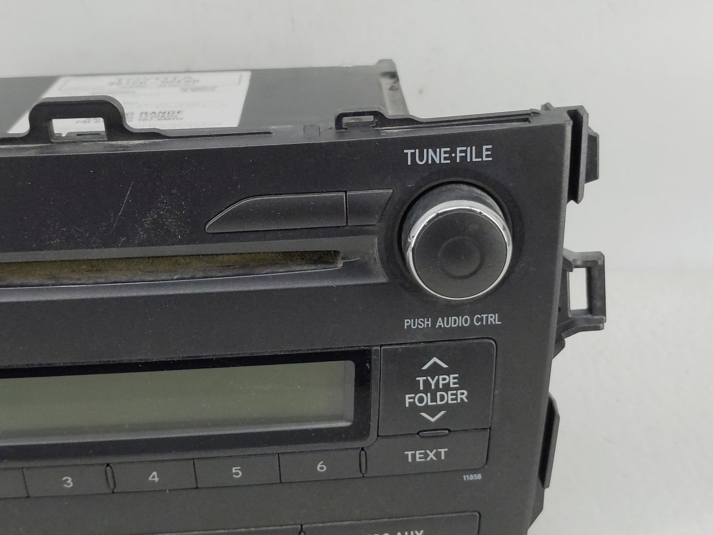 2011 Toyota Corolla Radio AM FM Cd Player Receiver Replacement P/N:86120-02E60 Fits OEM Used Auto Parts - Oemusedautoparts1.