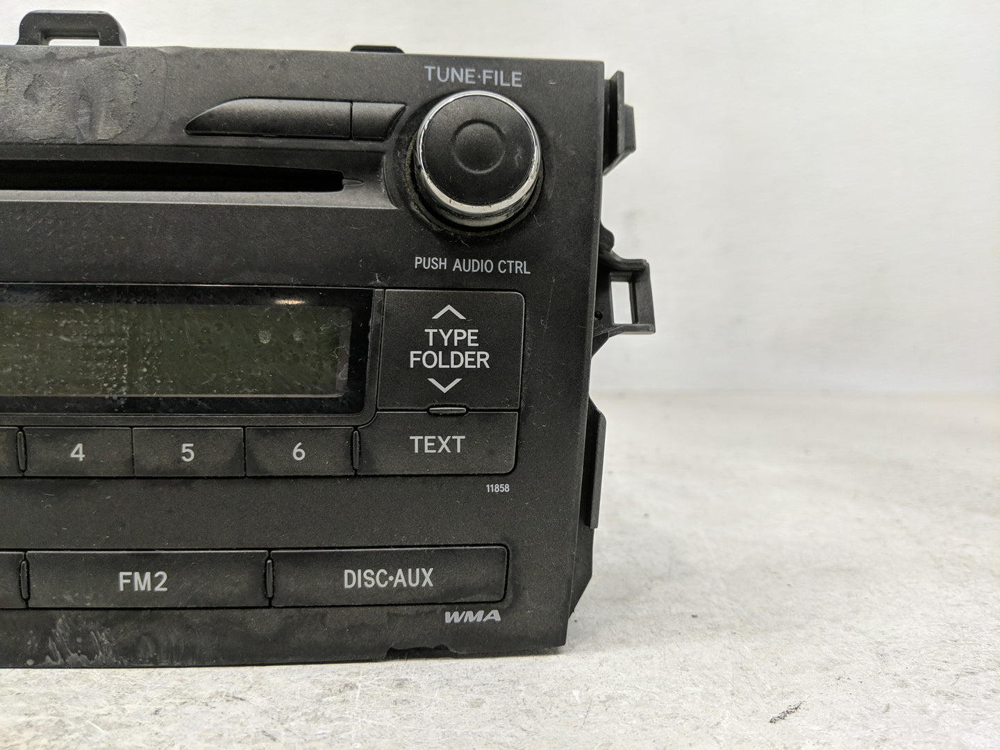 2011-2012 Toyota Corolla Radio AM FM Cd Player Receiver Replacement P/N:86120-02E60 Fits Fits 2011 2012 OEM Used Auto Parts 