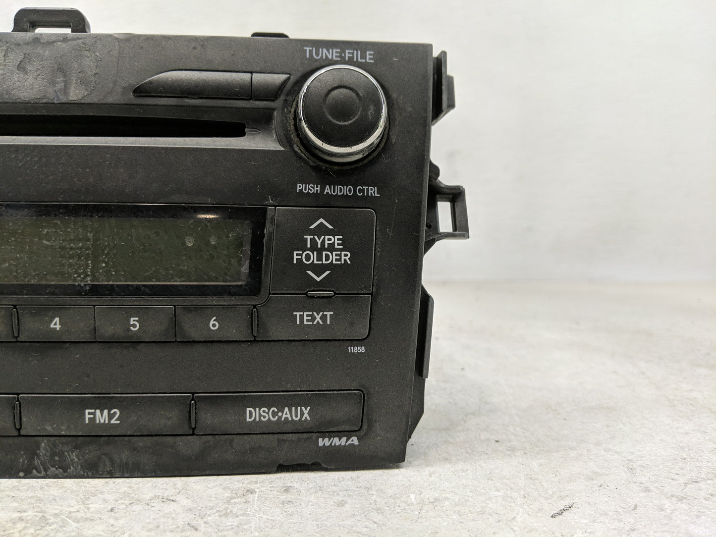 2011-2012 Toyota Corolla Radio AM FM Cd Player Receiver Replacement P/N:86120-02E60 Fits Fits 2011 2012 OEM Used Auto Parts 
