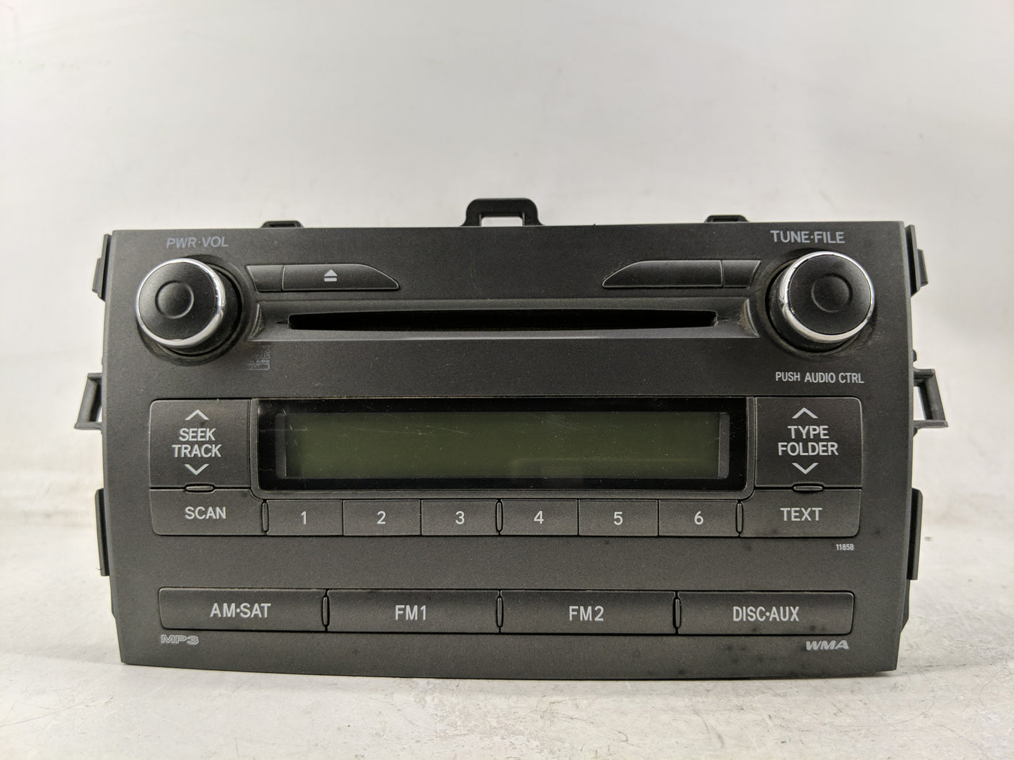 2011-2012 Toyota Corolla Radio AM FM Cd Player Receiver Replacement P/N:86120-02E60 Fits Fits 2011 2012 OEM Used Auto Parts 