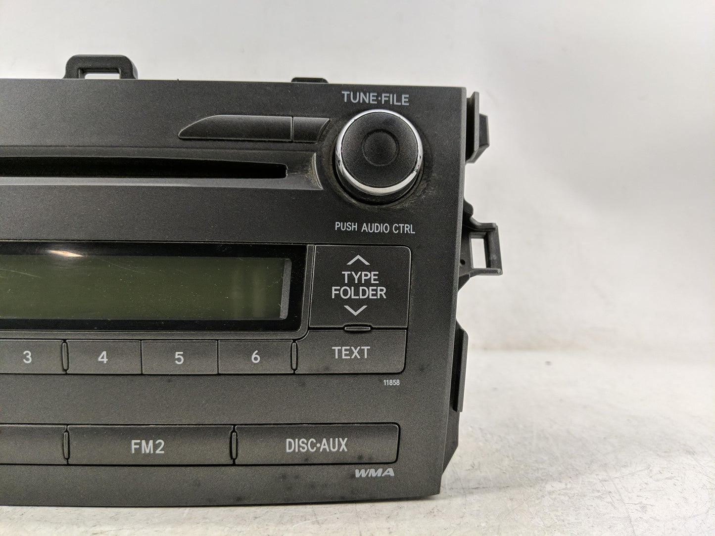 2011-2012 Toyota Corolla Radio AM FM Cd Player Receiver Replacement P/N:86120-02E60 Fits Fits 2011 2012 OEM Used Auto Parts 