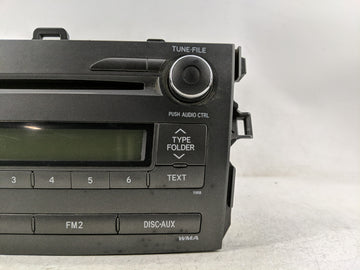2011-2012 Toyota Corolla Radio AM FM Cd Player Receiver Replacement P/N:86120-02E60 Fits Fits 2011 2012 OEM Used Auto Parts
