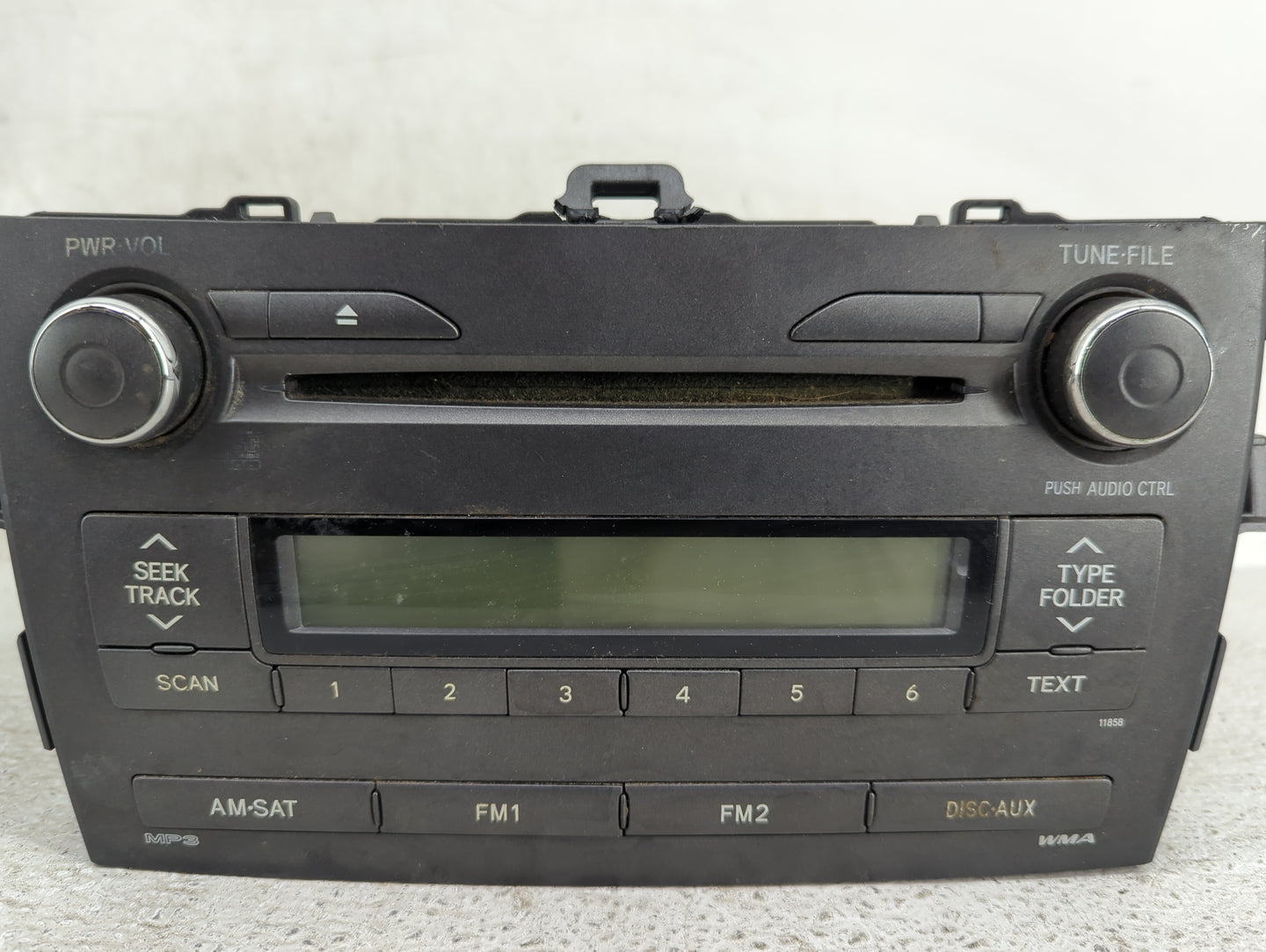 2011-2012 Toyota Corolla Radio AM FM Cd Player Receiver Replacement P/N:86120-02E60 MHA06016 Fits Fits 2011 2012 OEM Used Au