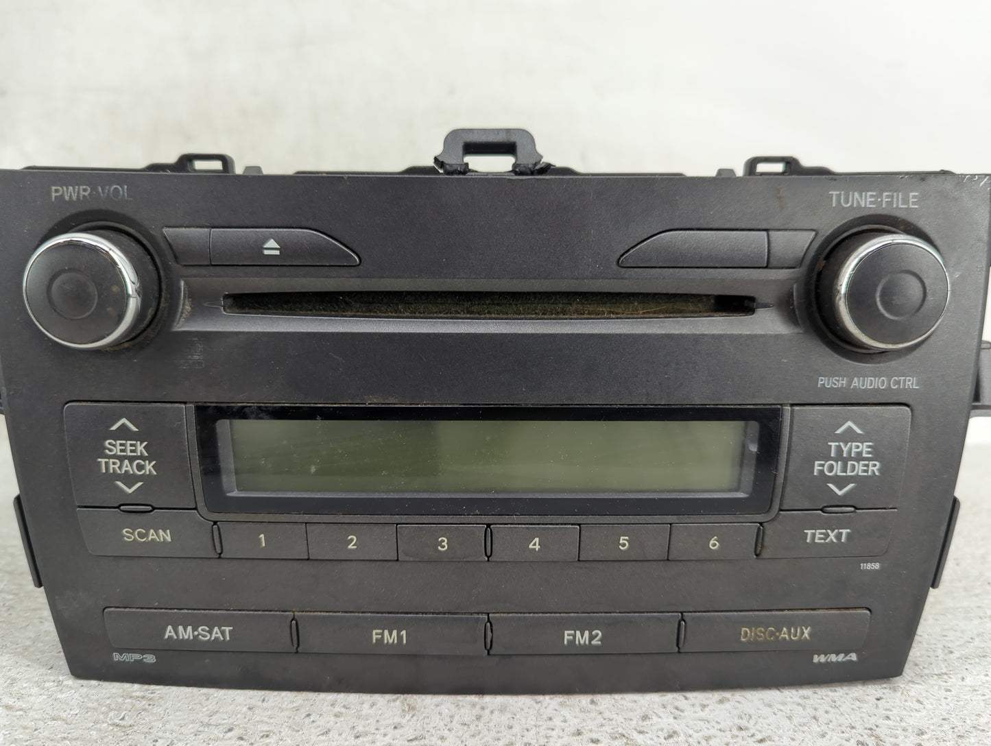 2011-2012 Toyota Corolla Radio AM FM Cd Player Receiver Replacement P/N:86120-02E60 MHA06016 Fits Fits 2011 2012 OEM Used Au