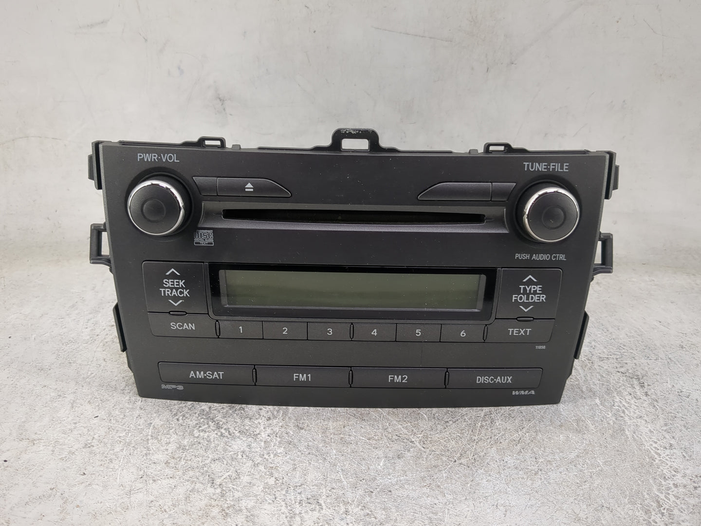 2011-2012 Toyota Corolla Radio AM FM Cd Player Receiver Replacement P/N:86120-02E60 123000-34100101 Fits Fits 2011 2012 OEM 