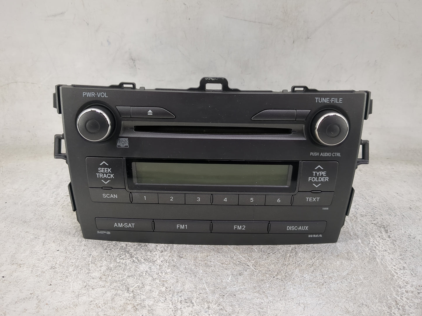 2011-2012 Toyota Corolla Radio AM FM Cd Player Receiver Replacement P/N:86120-02E60 123000-34100101 Fits Fits 2011 2012 OEM 