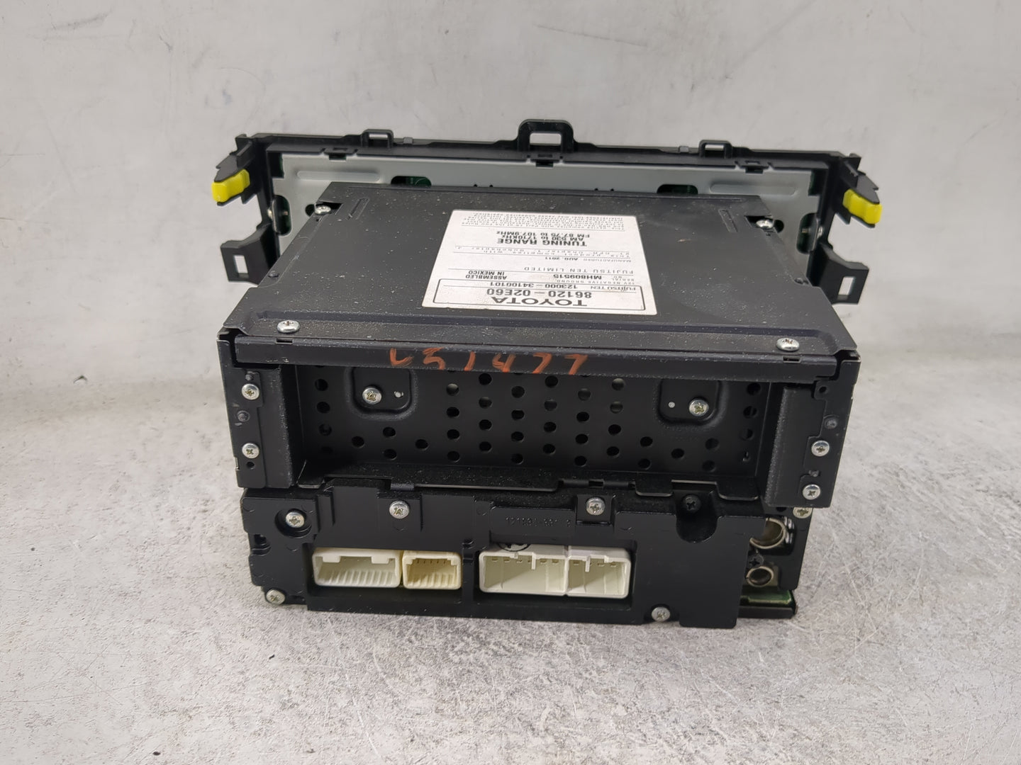 2011-2012 Toyota Corolla Radio AM FM Cd Player Receiver Replacement P/N:86120-02E60 123000-34100101 Fits Fits 2011 2012 OEM 