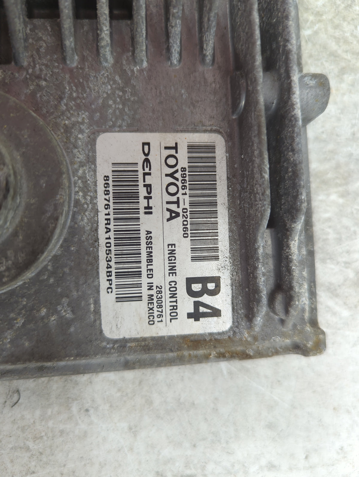 2011 Toyota Corolla PCM Engine Control Computer ECU ECM PCU OEM P/N:89661-02060 868761RA10534BPC, 28308761 OEM Used Auto Par