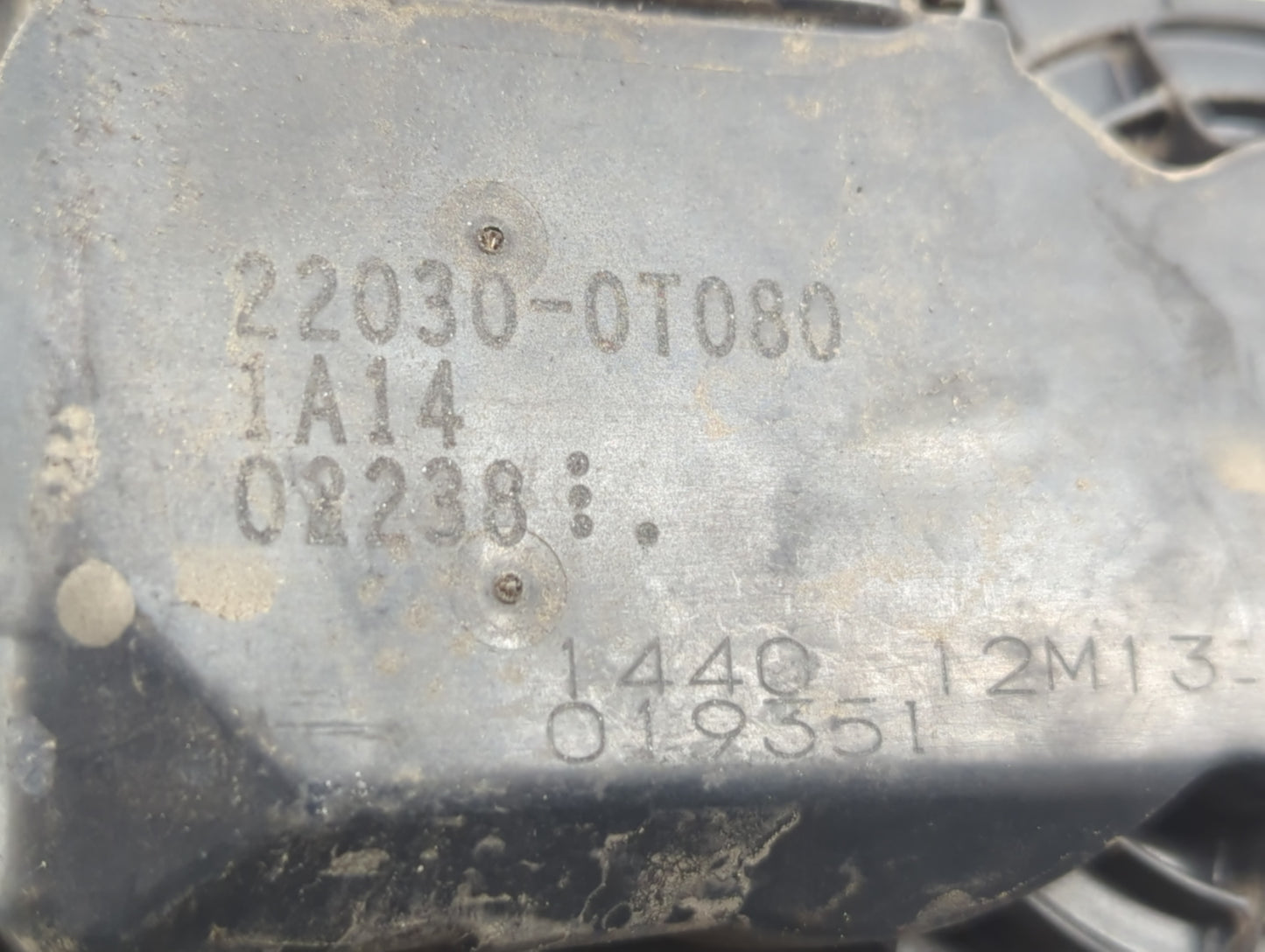 2011-2019 Toyota Corolla Throttle Body P/N:22030-0T080 Fits Fits 2011 2012 2013 2014 2015 2016 2017 2018 2019 OEM Used Auto 