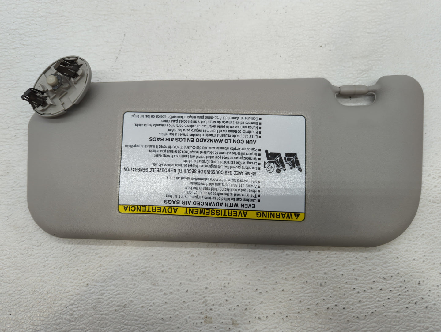 2009-2013 Toyota Corolla Sun Visor Shade Replacement Passenger Right Mirror Fits Fits 2009 2010 2011 2012 2013 OEM Used Auto