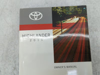 2011 Toyota Highlander Owners Manual Book Guide P/N:OM48A73U 01999-48A73 OEM Used Auto Parts - Oemusedautoparts1.com
