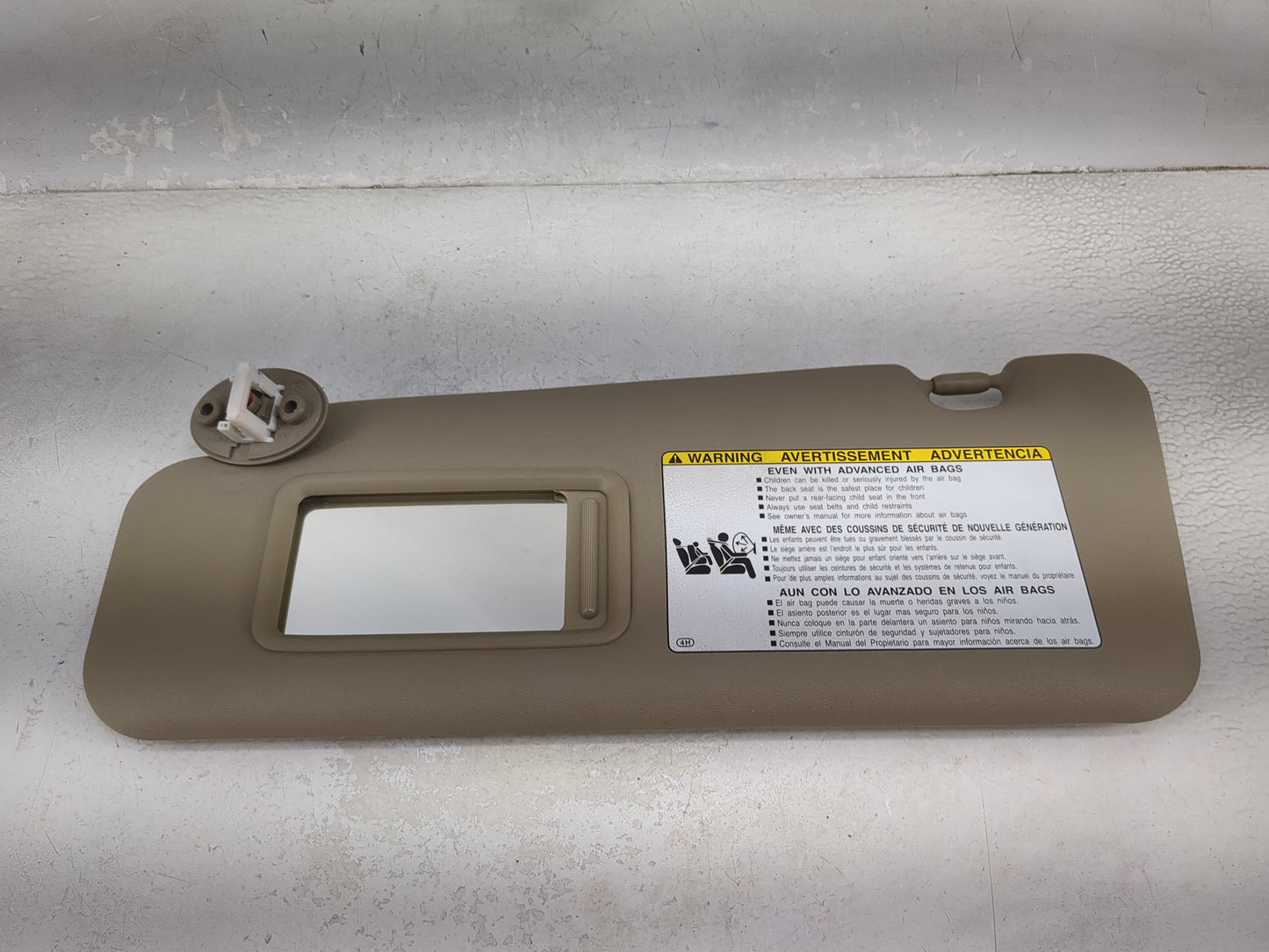 2011-2013 Toyota Highlander Sun Visor Shade Replacement Driver Left Mirror Fits Fits 2011 2012 2013 OEM Used Auto Parts - Oe