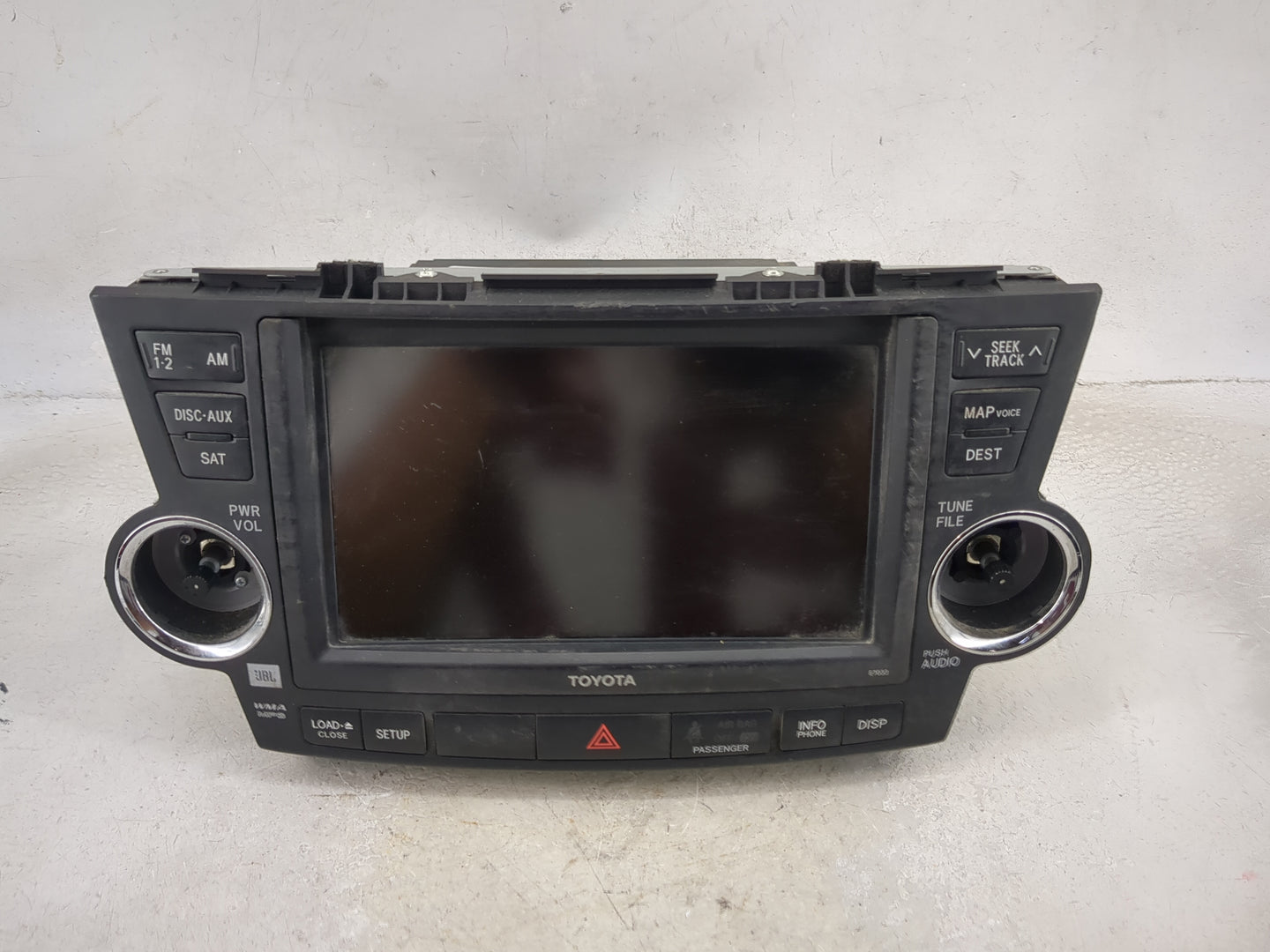 2011-2013 Toyota Highlander Radio AM FM Cd Player Receiver Replacement P/N:86120-48M70 468100-0911 Fits Fits 2011 2012 2013 
