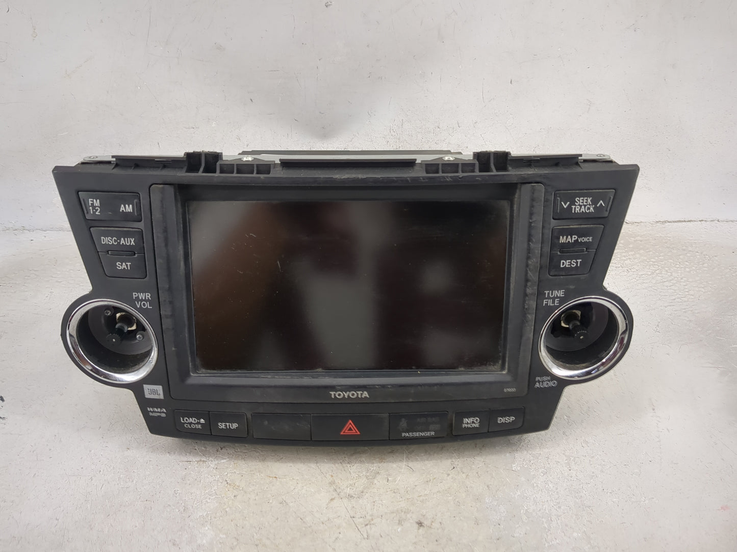 2011-2013 Toyota Highlander Radio AM FM Cd Player Receiver Replacement P/N:86120-48M70 468100-0911 Fits Fits 2011 2012 2013 