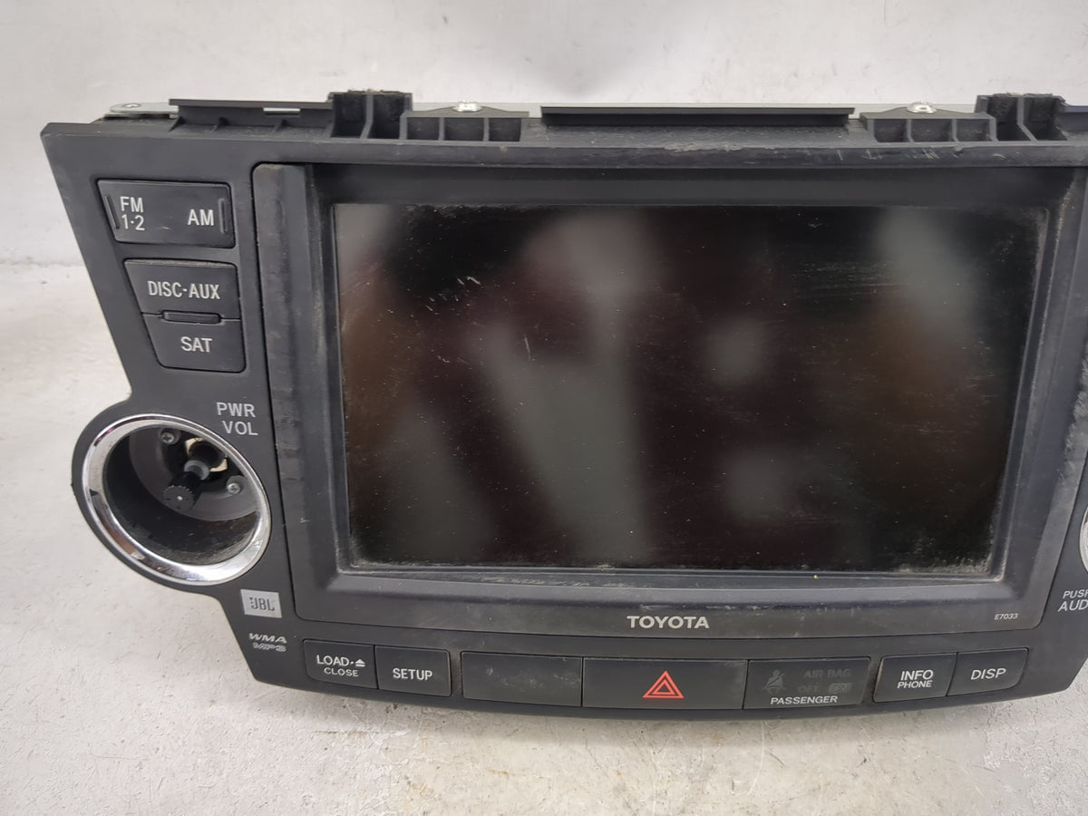 2011-2013 Toyota Highlander Radio AM FM Cd Player Receiver Replacement P/N:86120-48M70 468100-0911 Fits Fits 2011 2012 2013 