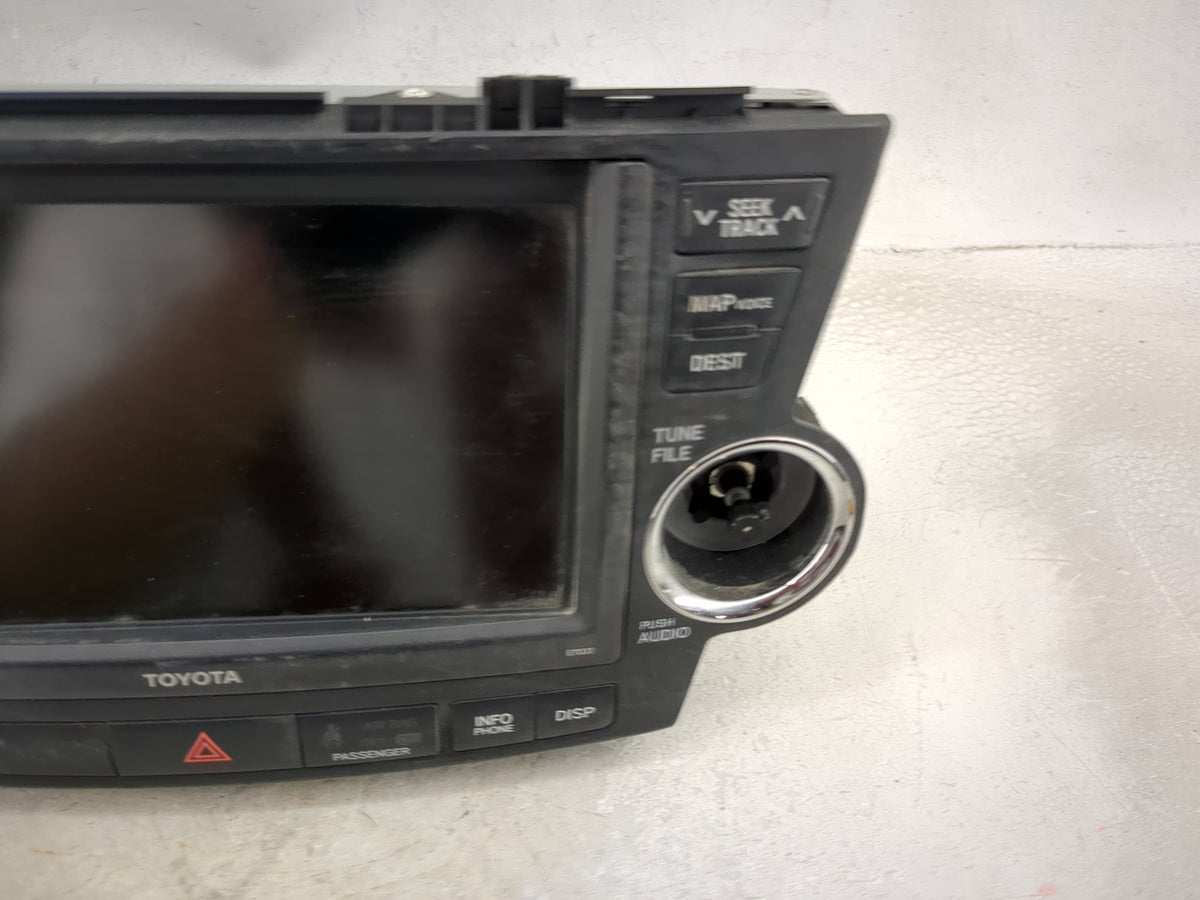 2011-2013 Toyota Highlander Radio AM FM Cd Player Receiver Replacement P/N:86120-48M70 468100-0911 Fits Fits 2011 2012 2013 