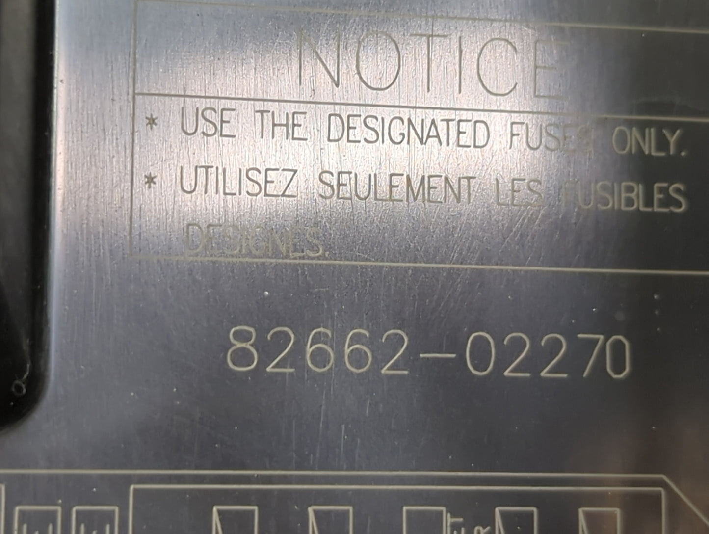 2009-2014 Toyota Matrix Fusebox Fuse Box Panel Relay Module P/N:82662-02270 Fits Fits 2009 2010 2011 2012 2013 2014 OEM Used