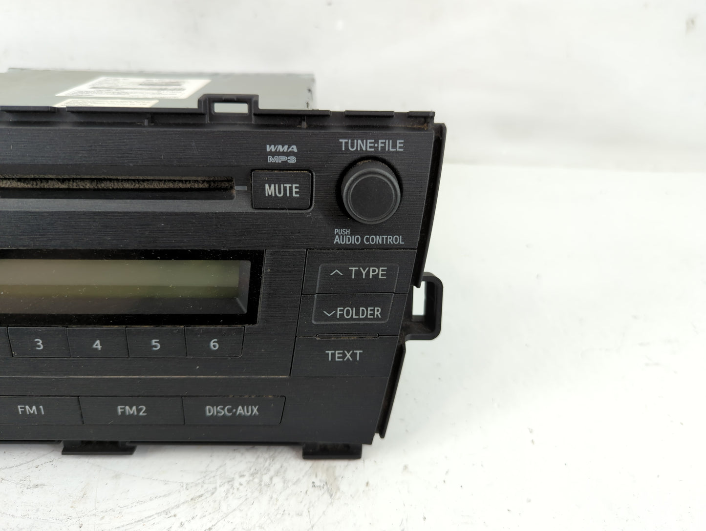 2010-2011 Toyota Prius Radio AM FM Cd Player Receiver Replacement P/N:86120-47290 Fits Fits 2010 2011 OEM Used Auto Parts - 