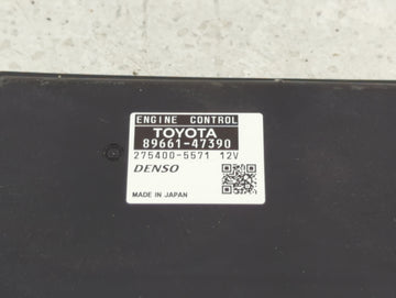 2011 Toyota Prius PCM Engine Control Computer ECU ECM PCU OEM P/N:89661-47390 275400-5571 Fits OEM Used Auto Parts