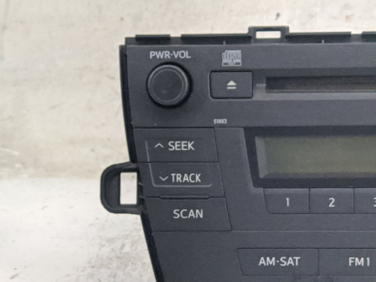 2010-2011 Toyota Prius Radio AM FM Cd Player Receiver Replacement P/N:86120-47290 CQ-JS0960AJ Fits Fits 2010 2011 OEM Used A