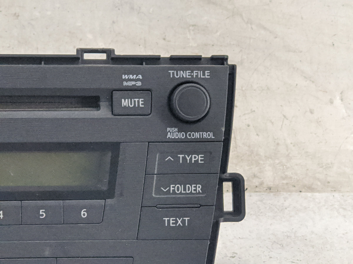 2010-2011 Toyota Prius Radio AM FM Cd Player Receiver Replacement P/N:86120-47290 CQ-JS0960AJ Fits Fits 2010 2011 OEM Used A
